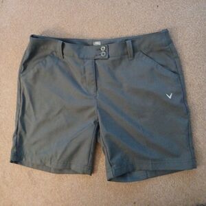 Callaway OPTI-DRI Size 6 Gray Golfing Golf Pickleball Shorts.  New Without Tags